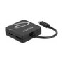 DeLOCK Adaptador USB Type-C a VGA DVI HDMI DisplayPort 4K 3840x2160, para Windows, Linux, Android, USB-C