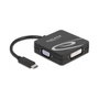 DeLOCK Adaptador USB Type-C a VGA DVI HDMI DisplayPort 4K 3840x2160, para Windows, Linux, Android, USB-C