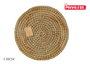 Privilege Salvamanteles Redondo de Mimbre, Diámetro 35 cm, Colección Korne, Ideal para Mesa y Decoración (16 Unidades)