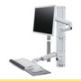 Ergotron LX Sistema de Montaje en Pared para Monitor de hasta 81.3 cm (32 Pulgadas), Soporta 11.3 kg, Ajustable, Blanco, Compatible con VESA 75x75/100x100 mm