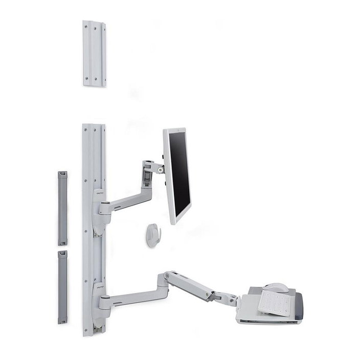 Ergotron LX Wandhalterung Monitorhalterung bis 11.3kg 81.3cm (32") für VESA 75x75 100x100mm, Weiß