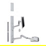 Ergotron LX Sistema de Montaje en Pared para Monitor de hasta 81.3 cm (32 Pulgadas), Soporta 11.3 kg, Ajustable, Blanco, Compatible con VESA 75x75/100x100 mm
