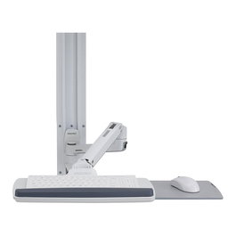 Ergotron LX Sistema de Brazo de Monitor y Teclado, Blanco, Soporta hasta 81.2 cm (32 Pulgadas), Peso 3.2-11.3 kg, Compatible VESA 75x75/100x100 mm