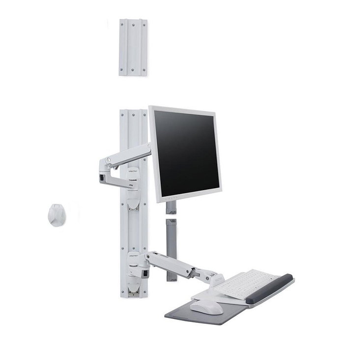 Ergotron LX Wandhalterung Monitorhalterung bis 11.3kg 81.3cm (32") für VESA 75x75 100x100mm, Weiß