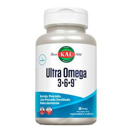 KAL Ultra Omega 3 6 9 50 Perlas Aporte Balanceado de Ácidos Grasos Esenciales