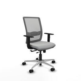 PIQUERAS Y CRESPO Silla de oficina Haches Gris claro y Gris