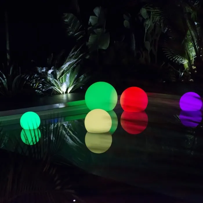 Lumisky Esfera LED Inalámbrica 30 cm Control Remoto Multicolor 16 Colores Modos LED Bajo Consumo