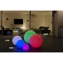 Lumisky Esfera LED Inalámbrica 30 cm Control Remoto Multicolor 16 Colores Modos LED Bajo Consumo