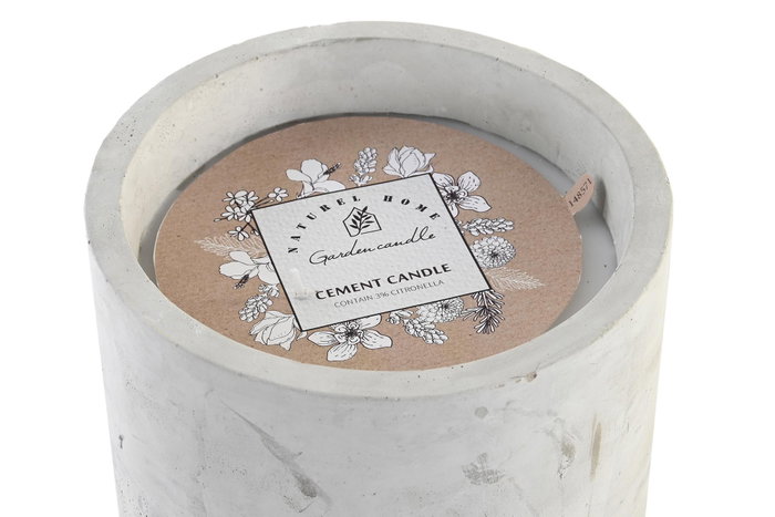 DKD Home Decor Vela Perfumada de Citronela Gris y Amarillo 1325 g DKD Home Decor Vela Perfumada de Citronela Gris y Amarillo 1325 g