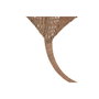 DKD Home Decor Decoración de Pared de Ratán Manta Raya, Pack de 2, Natural
