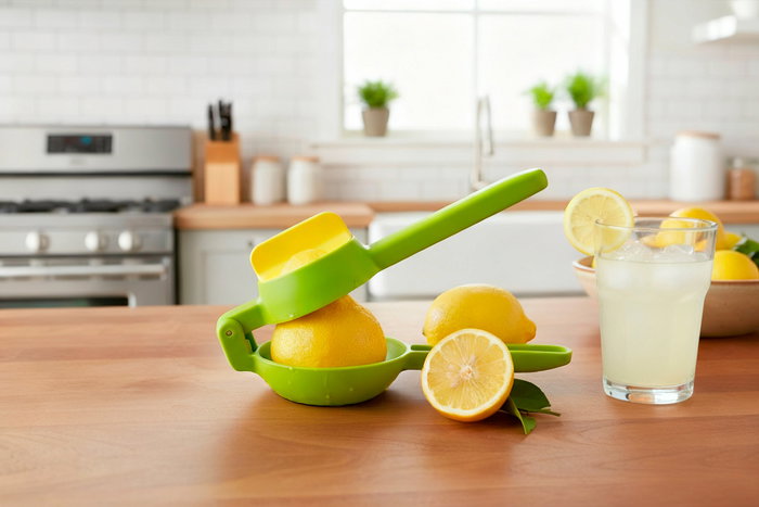 Inde Exprimidor de Limones de Plástico, 22x8x9.5 cm, 128 g, Ideal para Cocina y Bar, Fácil de Usar y Limpiar (24 Unidades)