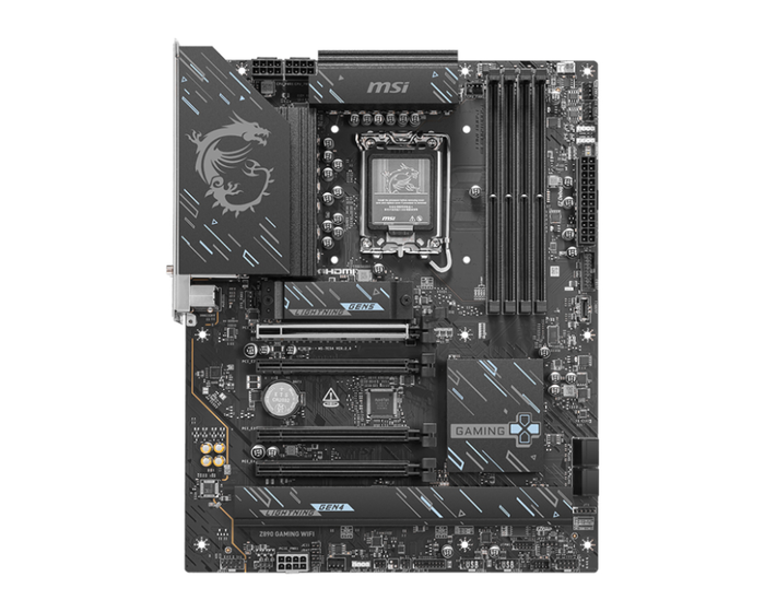 MSI Z890 GAMING WiFi Placa Base Intel Z890 LGA 1851 ATX con Wi-Fi 7, Bluetooth 5.4, DDR5, 2.5GbE, PCIe 5.0, 3x M.2, RAID