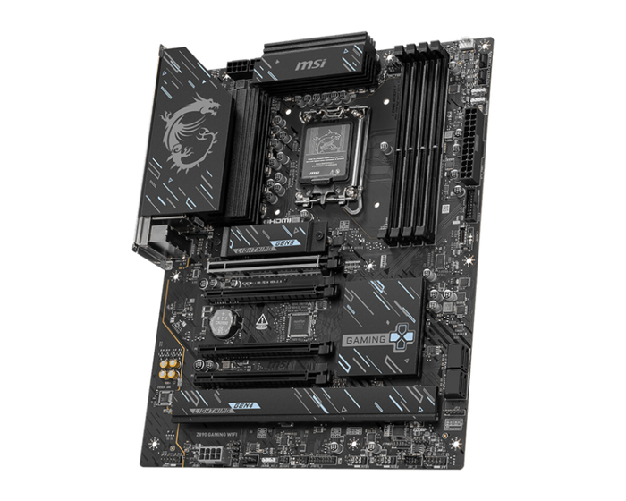 MSI Z890 GAMING WiFi Placa Base Intel Z890 LGA 1851 ATX con Wi-Fi 7, Bluetooth 5.4, DDR5, 2.5GbE, PCIe 5.0, 3x M.2, RAID