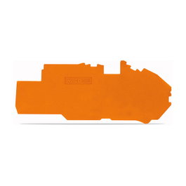 WAGO 2016-7792 Placa de terminación y de intermediaria naranja