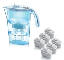 Laica Pack Jarra Filtrante Stream 2.3L Blanca con 6 Filtros BI-FLUX