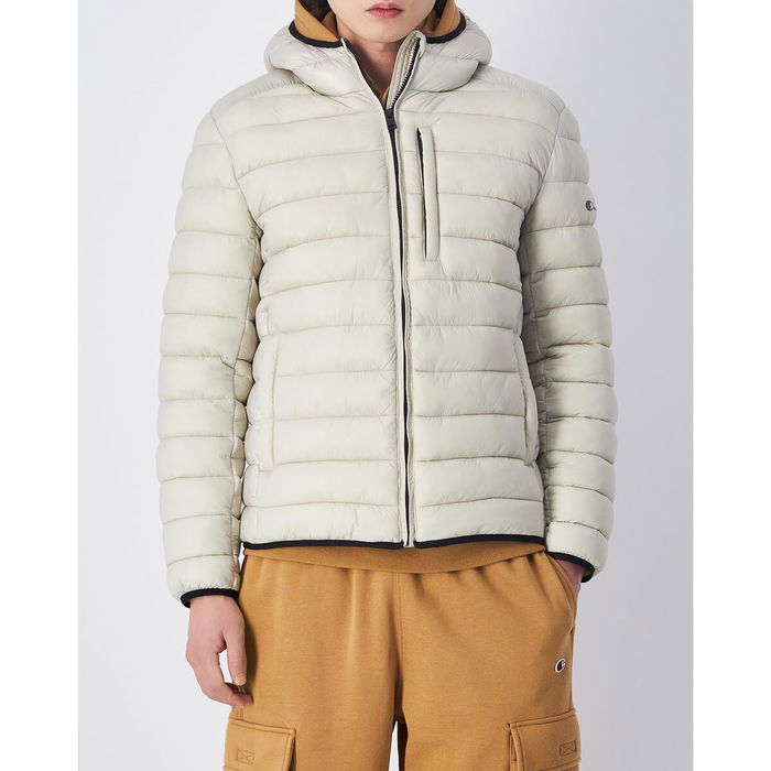 Chaqueta Deportiva para Hombre Champion Hooded Beige Chaqueta Deportiva para Hombre Champion Hooded Beige