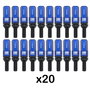 Omp Juego de 20 Tornillos Speed M14x1.5 con Protector Azul