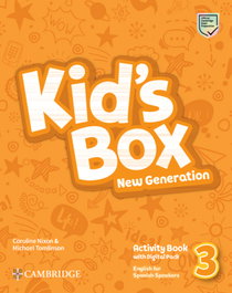 CAMBRIDGE Kid's Box New Generation English for Spanish Speakers Level 3 Activity Book with Home Booklet and Digital Pack