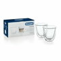 Delonghi Juego de 2 copas de capuchino de vidrio 5513214601