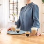 Delonghi Juego de 2 copas de capuchino de vidrio 5513214601