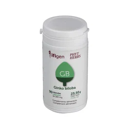 IFIGEN Gb 90Cap. - Ginkgo Biloba 90 Cápsulas para la Circulación Periférica | Extracto Seco Titulado 24/6