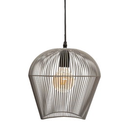 Atmosphera Lámpara de techo Jena, gris, casquillo E27 (bombilla no incluida), 40W max, ø26 x 25 cm