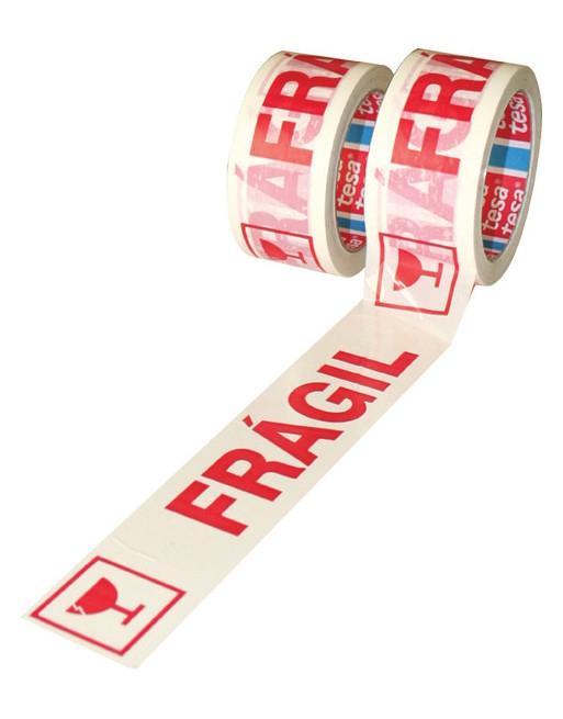 Tesa Cinta de Embalaje Tesapack Impreso "Fragil" 66m x 50 mm (Set de 6) (Set de 6) Tesa Cinta de Embalaje Tesapack Impreso "Fragil" 66m x 50 mm (Set de 6) (Set de 6)