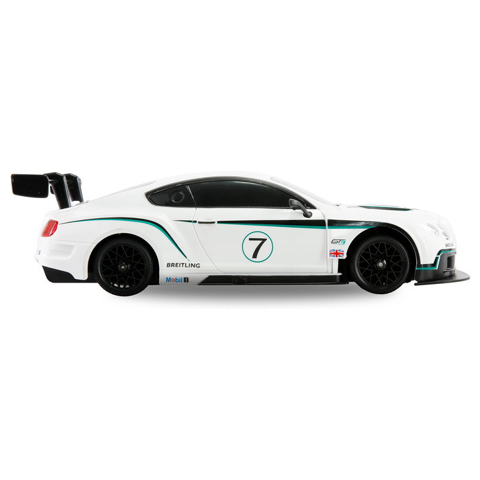 AMEWI Bentley GT3 Coche de Carreras RC Drift a Escala 1:18, Blanco, 2.4 GHz, 20 km/h, 500 mAh, para 6+ Años