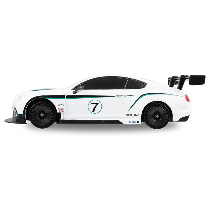 AMEWI Bentley GT3 Coche de Carreras RC Drift a Escala 1:18, Blanco, 2.4 GHz, 20 km/h, 500 mAh, para 6+ Años