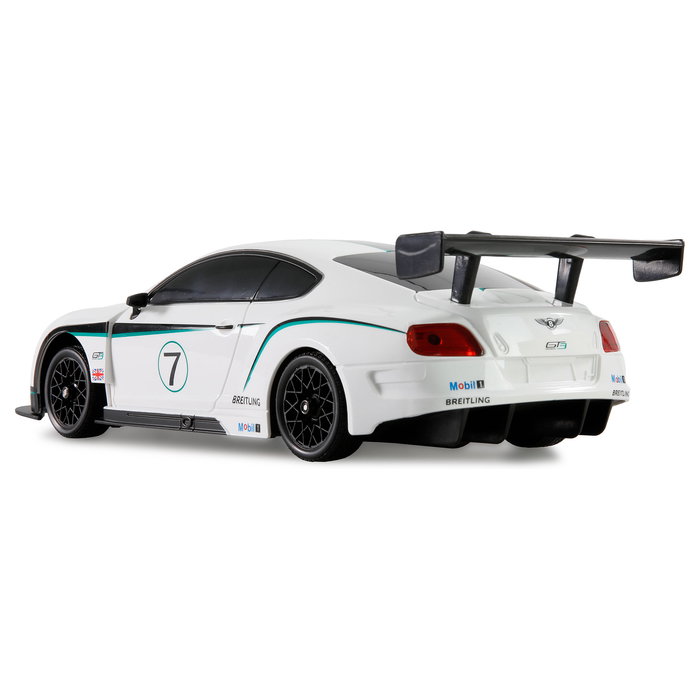 AMEWI Bentley GT3 Coche de Carreras RC Drift a Escala 1:18, Blanco, 2.4 GHz, 20 km/h, 500 mAh, para 6+ Años