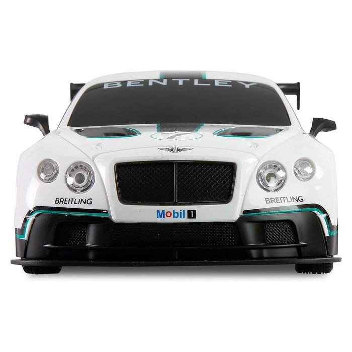AMEWI Bentley GT3 Coche de Carreras RC Drift a Escala 1:18, Blanco, 2.4 GHz, 20 km/h, 500 mAh, para 6+ Años