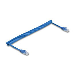 DeLOCK 90197 Cable de red espiral Cat6 UTP 1,2 m Azul