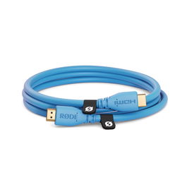 RODE Cable HDMI Premium 1.5m Azul Alta Velocidad con Ethernet 18 Gbps Soporte 4K60