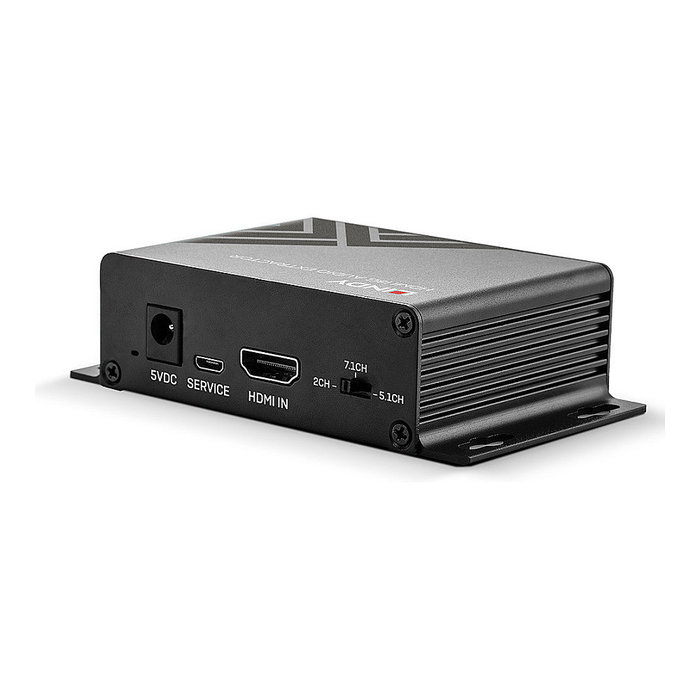 LINDY 38361 Convertidor de Audio HDMI a Óptico y Stereo Negro