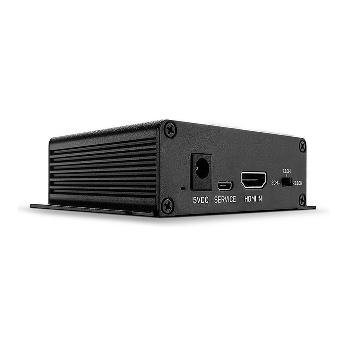 LINDY 38361 Convertidor de Audio HDMI a Óptico y Stereo Negro