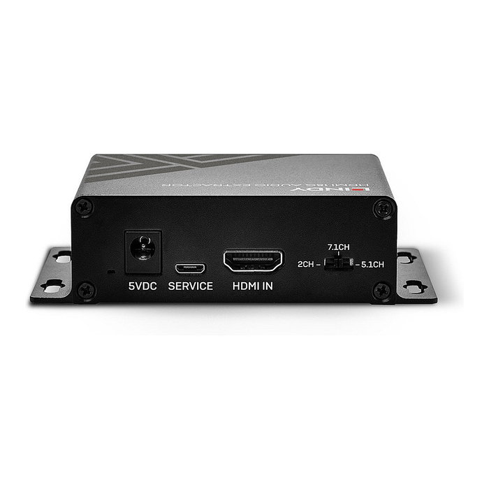 LINDY 38361 Convertidor de Audio HDMI a Óptico y Stereo Negro