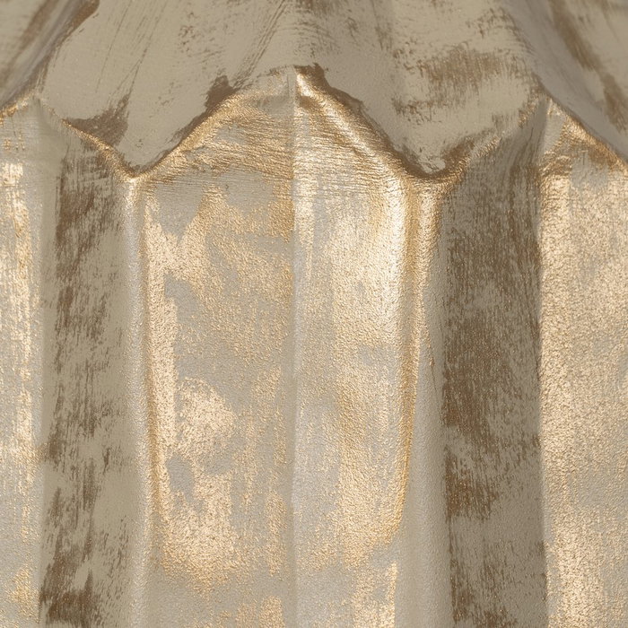 Jarrón Oro-Beige Metal 23 X 23 X 52 cm