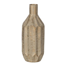 Ixia Jarrón Oro-beige Metal 23 x 23 x 52 cm