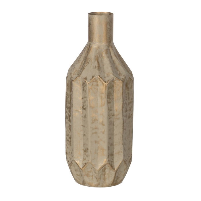 Ixia Jarrón Oro-beige Metal 23 x 23 x 52 cm Ixia Jarrón Oro-beige Metal 23 x 23 x 52 cm