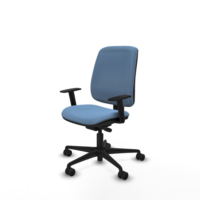 PIQUERAS Y CRESPO Silla de oficina Alares, Tela Azul cielo, Mecanismo Sincro/Traslack, Brazos 1D PIQUERAS Y CRESPO Silla de oficina Alares, Tela Azul cielo, Mecanismo Sincro/Traslack, Brazos 1D