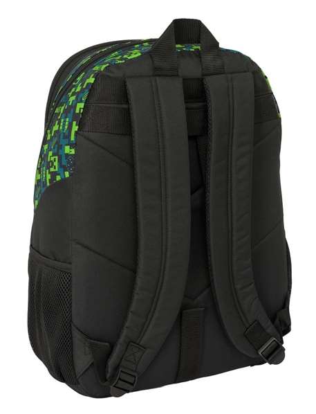 Safta Mochila Escolar Minecraft TNT Adaptable a Carro 32x44x16cm, Diseño Bloque Explosivo, Ideal para Niños Mayores de 3 Años