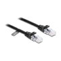 DeLOCK Cable de red RJ45 en espiral Cat.5e 5 m negro