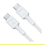 Green Cell Cable USB-C a USB-C 1.2m - USB 3.2 Gen 1 (480 Mbps) con Carga Rápida PD de 60 W - Color Blanco