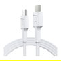 Green Cell Cable USB-C a USB-C 1.2m - USB 3.2 Gen 1 (480 Mbps) con Carga Rápida PD de 60 W - Color Blanco