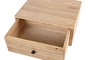 DKD Home Decor Mesita de Noche Alpino Natural Mindi 2 Unidades 45 x 35 x 19 cm