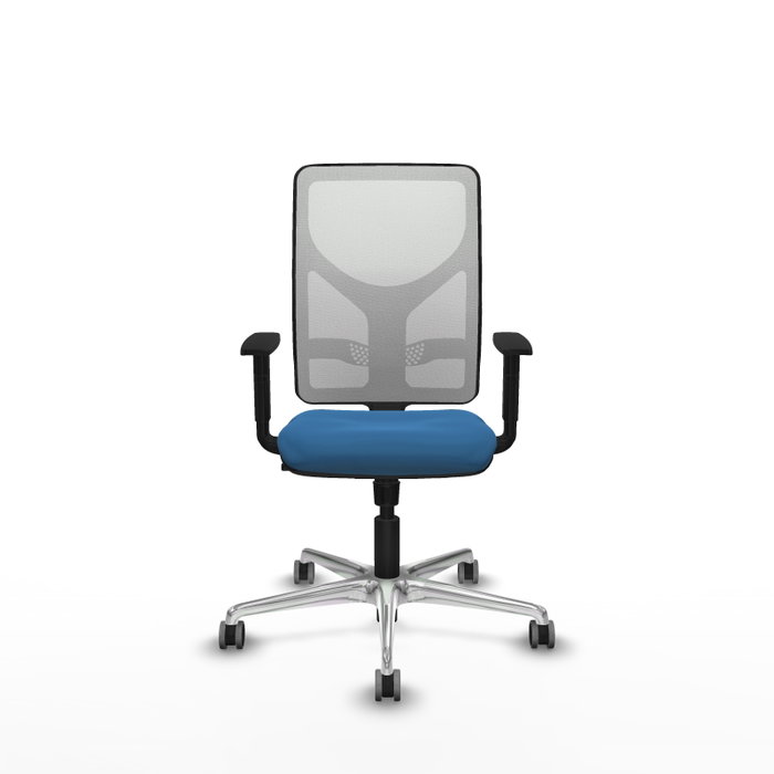PIQUERAS Y CRESPO Silla de oficina Motilla con mecanismo Sincro Azul claro y Blanco