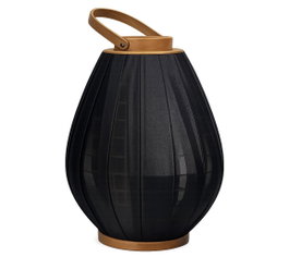 DKD Home Decor Portavelas de Bambú y Algodón Negro y Marrón