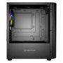 UNYKA UK113021 Caja Semitorre/Micro-ATX Mini Glayze Negra con Ventana, USB 3.0, Control A-RGB, sin Fuente