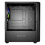 UNYKA UK113021 Caja Semitorre/Micro-ATX Mini Glayze Negra con Ventana, USB 3.0, Control A-RGB, sin Fuente