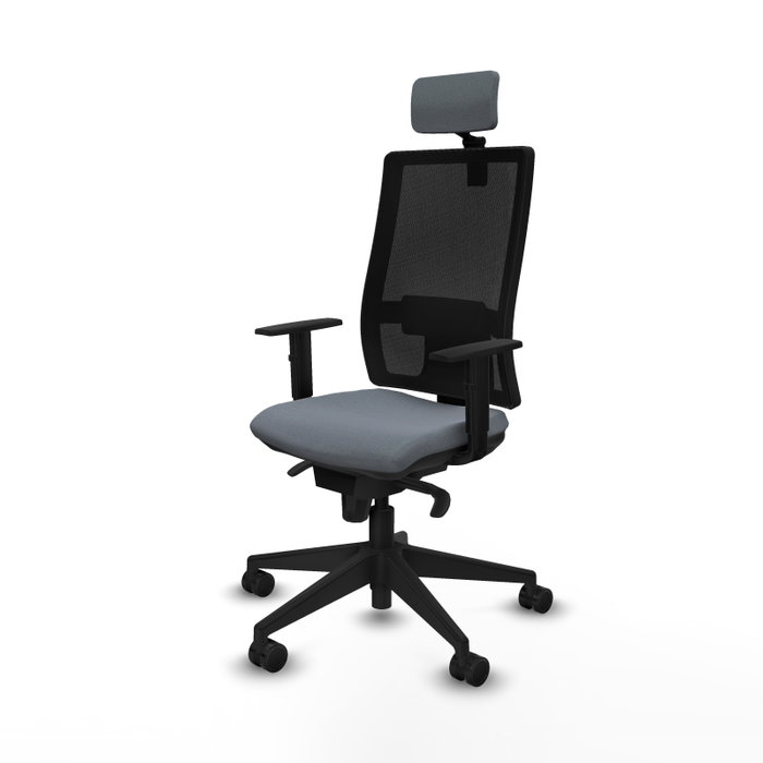 PIQUERAS Y CRESPO Silla de oficina Horna Gris y Negro PIQUERAS Y CRESPO Silla de oficina Horna Gris y Negro